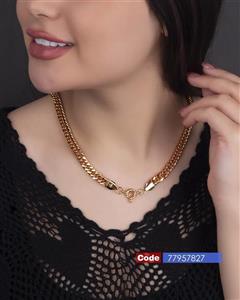 گردنبند کارتیر طلایی زنانه با کیفیت رنگ ثابت مارک ZJ کد 1515534