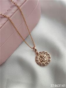 گردنبند زنانه ژوپینگ طرح الله طلایی رنگ ثابت ضد حساسیت آبکاری شده کیفیت عالی کد 1515515