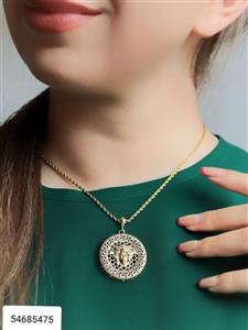 گردنبند ورساچ زنانه رنگ ثابت سیلور ضد حساسیت کد 1515461