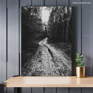 تابلو دکوراتیو جاده و جنگل Road and forest