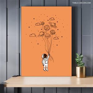 تابلو فضانورد the astronaut