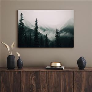 تابلو جنگل و مه Forest and fog