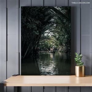 تابلو دکوراتیو جنگل و رودخانه Forest and river