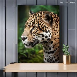 تابلو پلنگ در جنگل Leopard in the forest