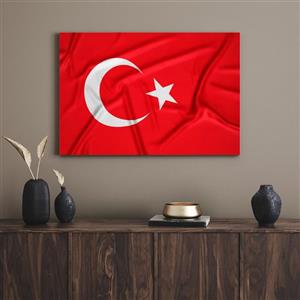تابلو دکوراتیو پرچم ترکیه Flag of Türkiye