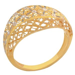 انگشتر طلا 18 عیار زنانه طلای مستجابی مدل آوا کد 82403 -