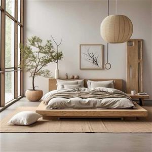تخت خواب کد 411 دونفره مینیمال سایز ۲۰۰*۱۸۰