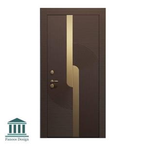 در چوبی اتاق خواب روکش pvc کد 156 استیل خور با ام دی اف 8 میل خارجی