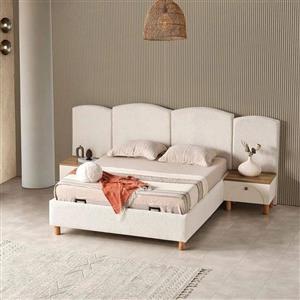 تخت خواب لمسه دوزی دو نفره سایز 200*180 کد 469