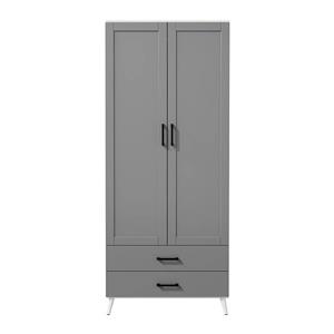 کمد لباس دو درب و دو کشو سایز  180*75*46 کد 9004