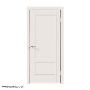 درب دو قاب کلاسیک MDF  با رنگ پوششی CNC کد 30141