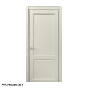 درب اتاق خواب دو قاب چوبی MDF با رنگ پوششی سه قاب کد 30994