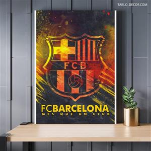 تابلو لوگو بارسلونا Barcelona logo