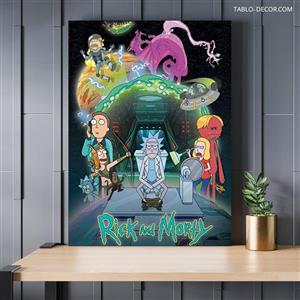 تابلو دکوراتیو کارتونی ریک اند مورتی 10 Rick and Morty