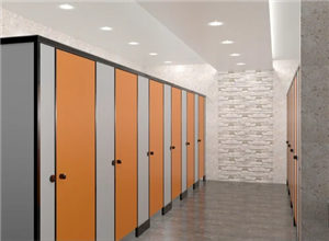درب و کابین سرویس بهداشتی عمومی HPL  ضد آب سایز 75*200