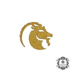 استیکر ورق طلا ماه دی (بز)