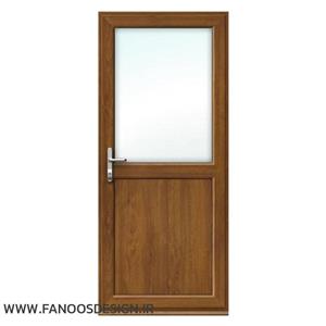درب یو پی وی سی سرویس بهداشتی نیم ویترین کد 20002