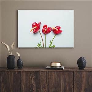 تابلو دکوراتیو مینیمال گل های قرمز Red flowers