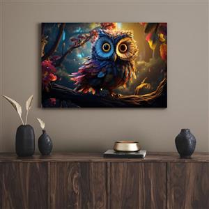 تابلو جغد زیبا beautiful owl