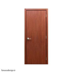 درب اتاق خواب هتل پی وی سی ساده کد 407 استیل خور با ام دی اف 8 میل خارجی