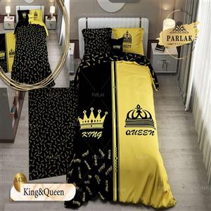 سرویس روتختی پارلاک یکنفره دو رو مدل King&Queen کد A-430