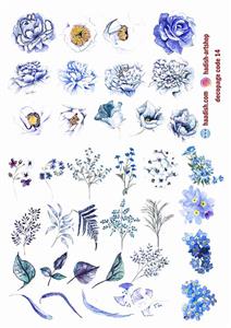 برچسب دکوپاژ (کد14) 