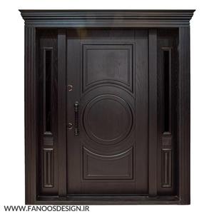 درب ضدسرقت لابی کلاسیک کف 18 ورق 1.25 قفل کاله با رنگ پلی اورتان کد 6070