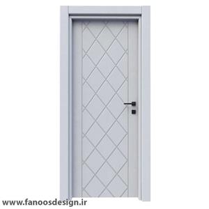 درب پلی وود سرویس بهداشتی با رنگ پلی اورتان کد 30409