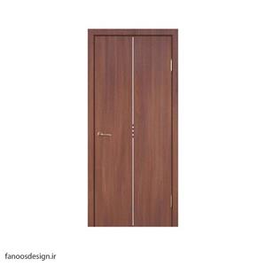 درب اتاق مدرن هتلی MDF روکش PVC  کد 411 استیل خور با ام دی اف 8 میل خارجی
