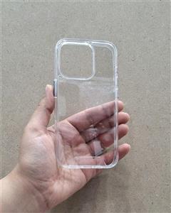 کاور شفاف Clear دکمه فلزی مناسب برای گوشی موبایل آیفون 15 پرو iPhone15pro-