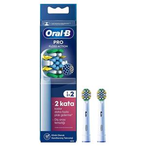 سری یدک مسواک برقی اورال-بی مدل PRO Floss Action بسته 2 عددی -