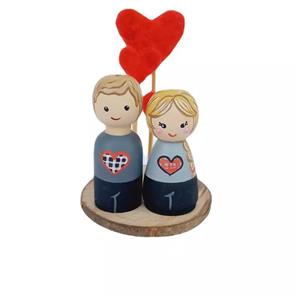 عروسک چوبی طرح ولنتاین کد val97 