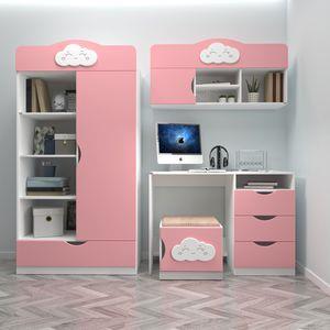 کمد کودک اعیان مدل FH765 به همراه میز تحریر و صندلی و کتابخانه