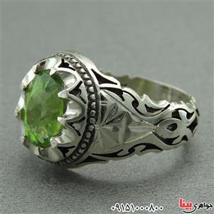 انگشتر زبرجد آفریقایی فاخر دست ساز خوشرنگ مردانه ۲۷۵۴۹