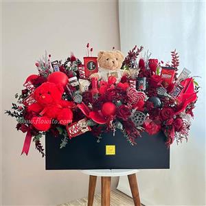 باکس هدیه گل ولنتاین کد ۶