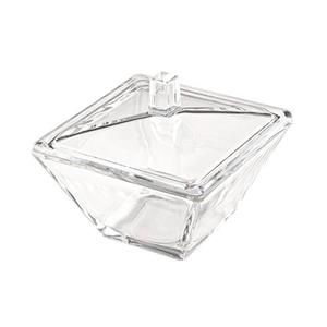 قندان مربع شیشه ای کد 233500 لیمون