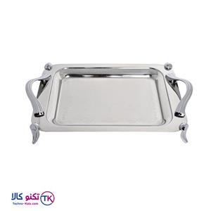 سینی کوچک استیل پایه دار براق یونیک مدل UN-4024