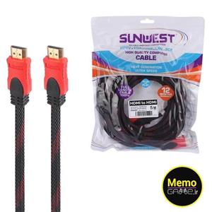 کابل HDMI پوست ماری سان وست Sunwest طول 5 متر