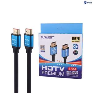 کابل HDMI 4K سان وست Sunwest طول 1.5 متر