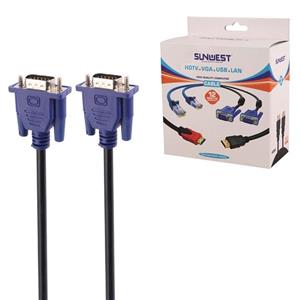 کابل VGA 3 6 سان وست Sunwest طول 20 متر