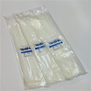  بست کمربندی پلاستیکی 37 سانتی بسته 100 عددی برند RASHA TECH سایز 37*4.8