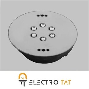 چراغ استخری 6 وات لدمن مدل توکار استیل کد 6TON
