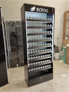 استند سیگار و تنباکو ایستاده 90 باکس چراغ دار مشکی