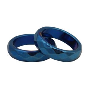 حلقه حدید سورمه ای مردانه و زنانه با سایزهای مختلف