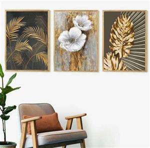 تابلو دکوراتیو هپی لند طرح گل سایز 15x21 کد 2511