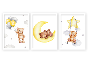 تابلو کودک هپی لند طرح خرس 0029