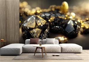 پوستر دیواری لاکچری طرح الماس براق