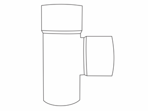 سه راه 90 درجه پی وی سی سایز 40 برند یزدان