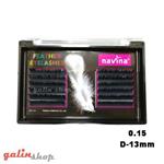 مژه والیوم پر ناوینا فر D ضخامت 0.15mm سایز 13 navina feather eyelash