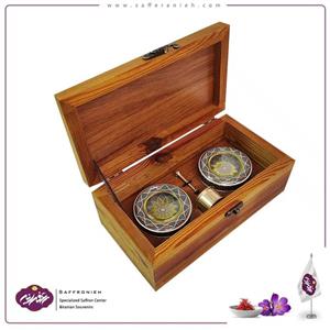 جعبه هدیه زعفران مدل شاهکار (ظروف جعبه)